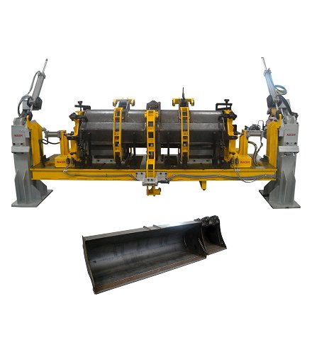 Excavator loader bucket rotary welding positioner